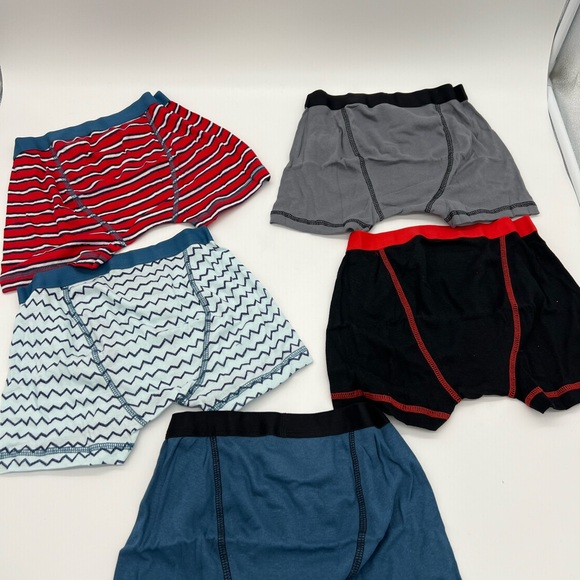 Cat And Jack Boys Boxer Briefs 5 Pack Comfort Flex Fit  100% Cotton Sz S 6/7 - Picture 2 of 3